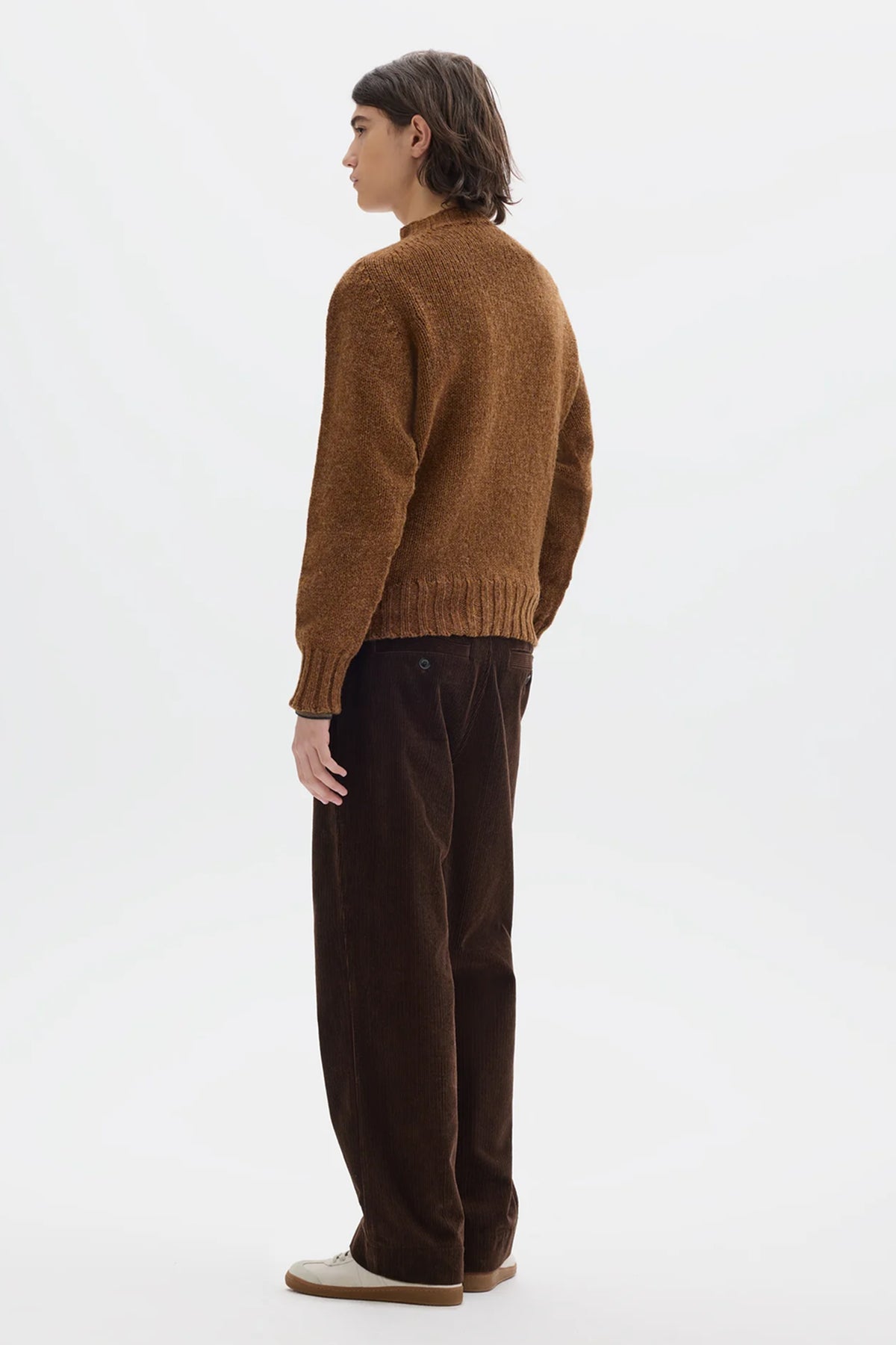 Chunky Seemless Crew Neck Ristic Wool Cinnamon_3