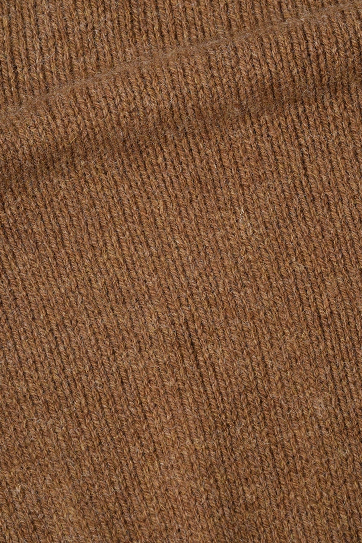 Chunky Seemless Crew Neck Ristic Wool Cinnamon_4