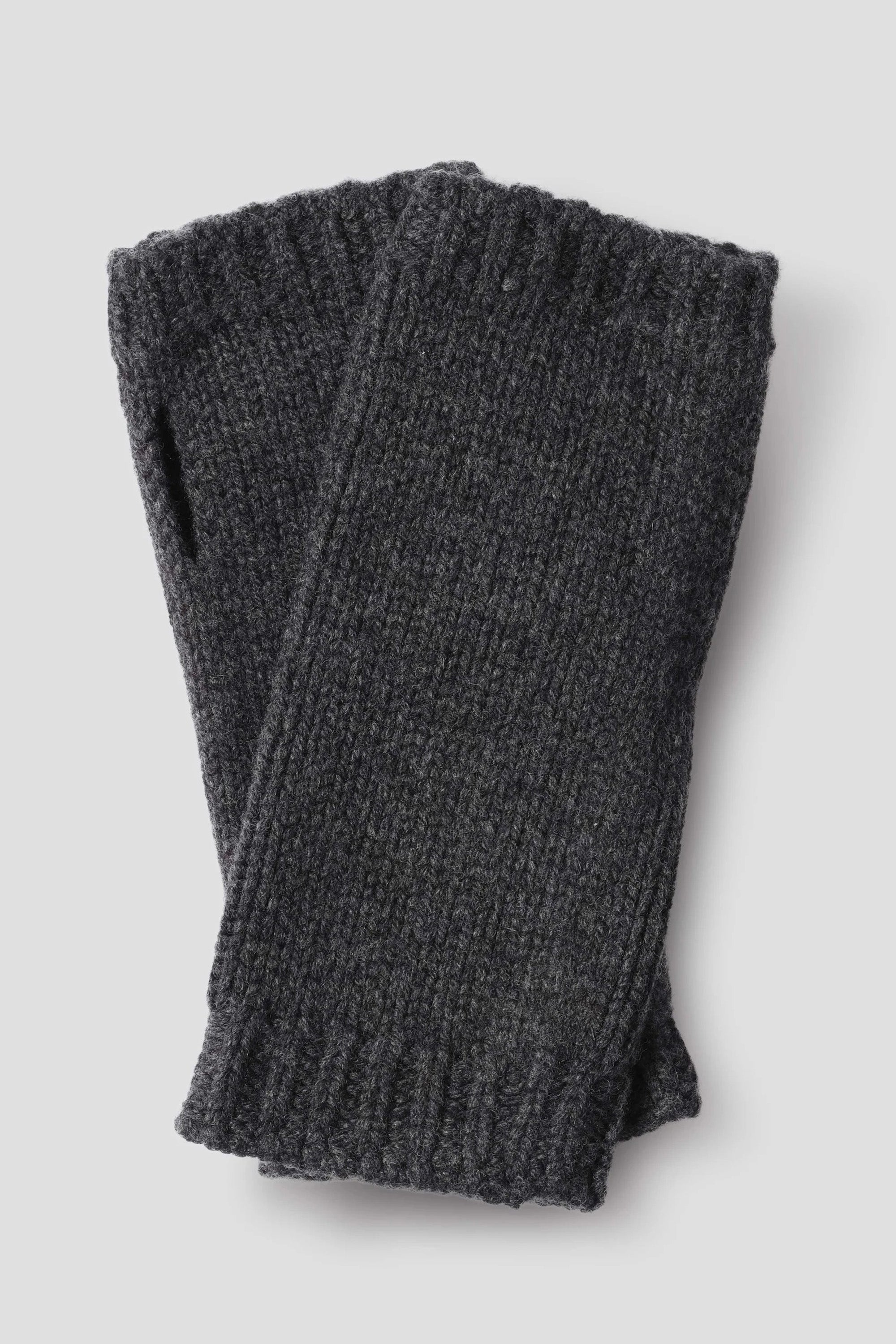 Chunky Wristwarmer Merino Cashmere Storm Grey