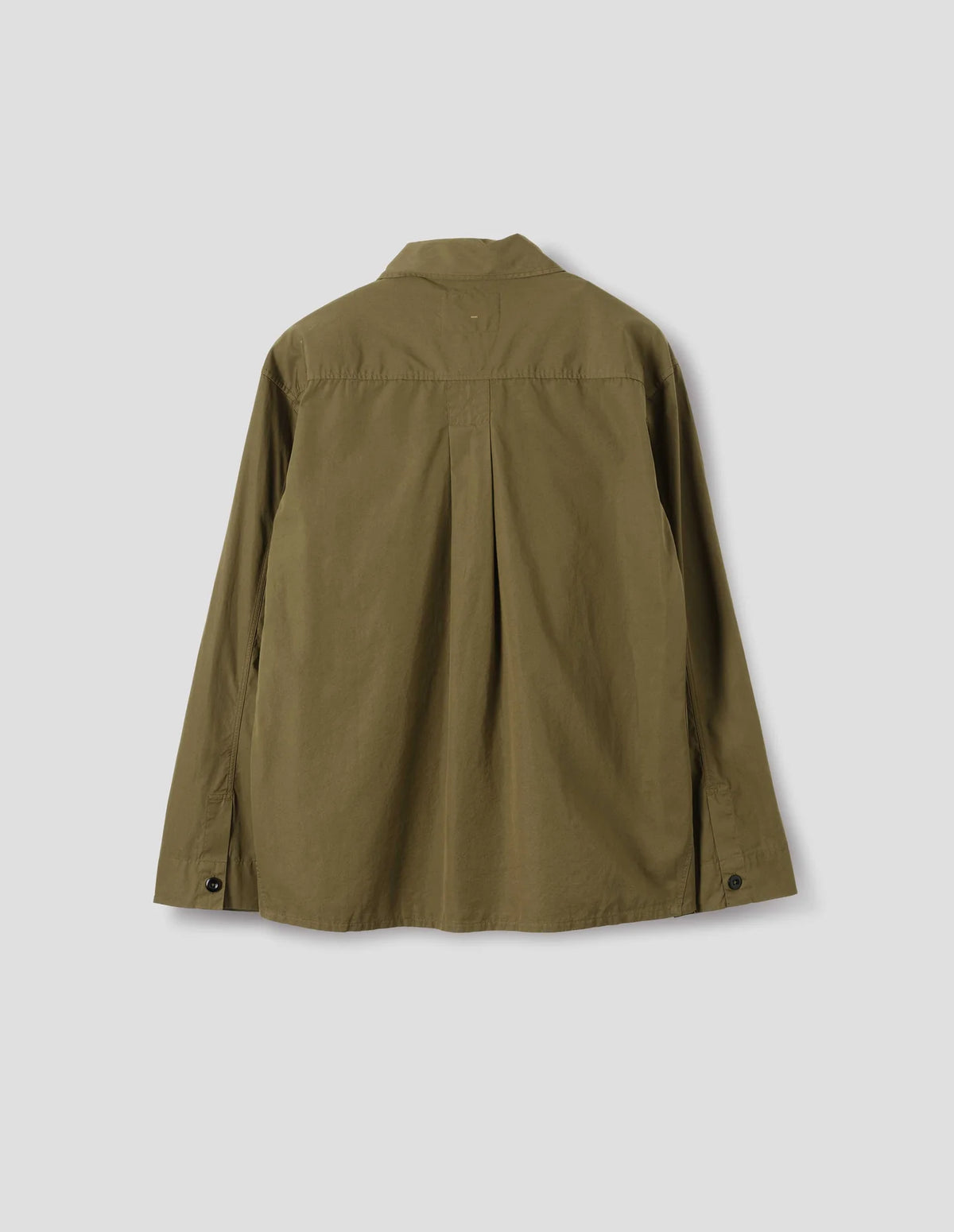 Front Yoke Shirt Compact Cotton Poplin Moss_5