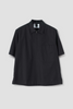 SPORTIVO STORE_Half Zip Pull On Shirt Textured Cotton Black_5