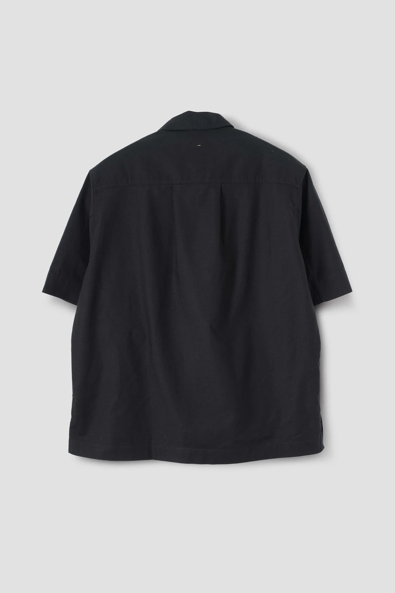 SPORTIVO [Half zip pull on shirt textured cotton black]