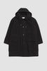 SPORTIVO STORE_Hooded Coat Dense Wool Melton Black