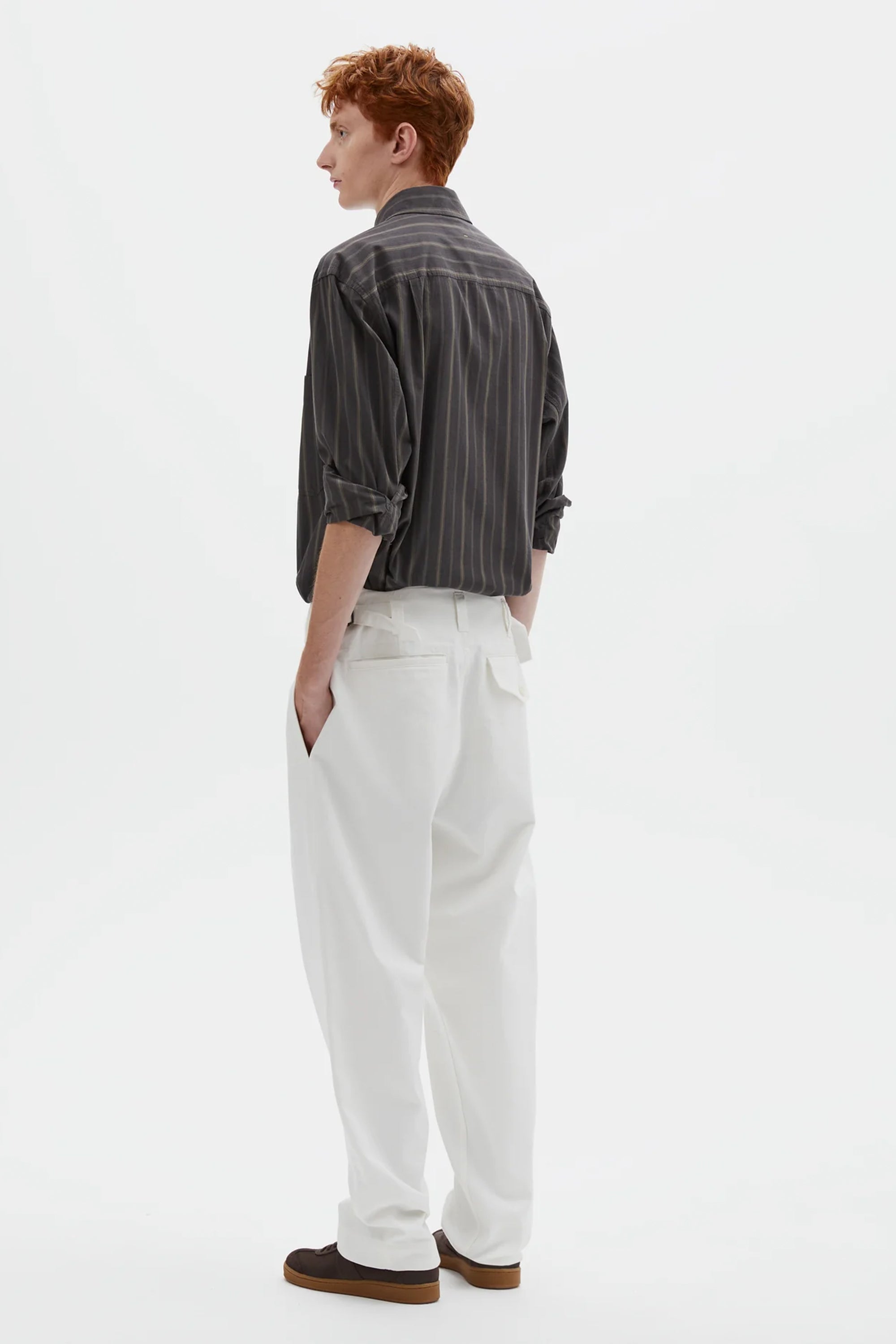 Naval Trousers Soft Cotton Drill Off White