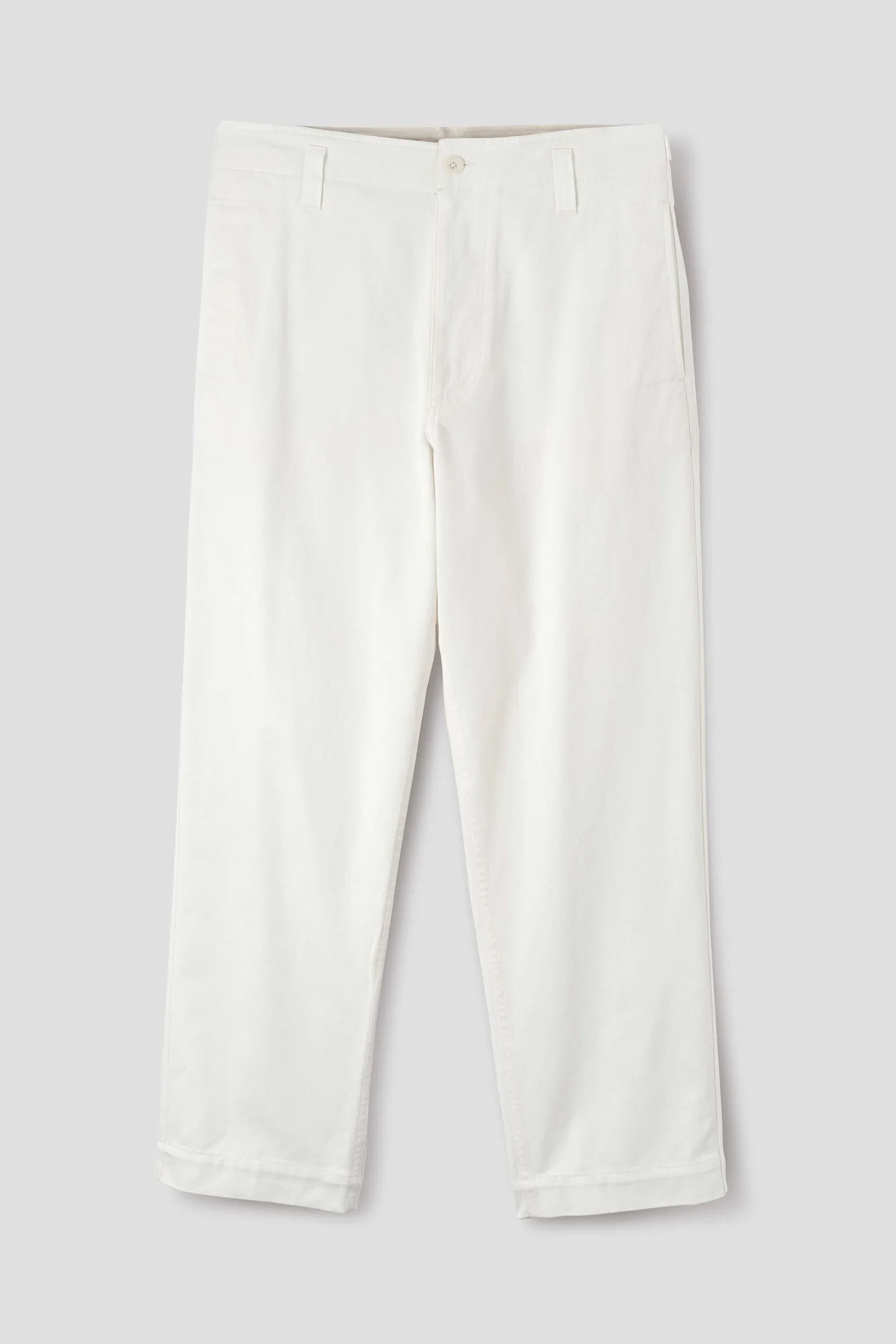 Naval Trousers Soft Cotton Drill Off White