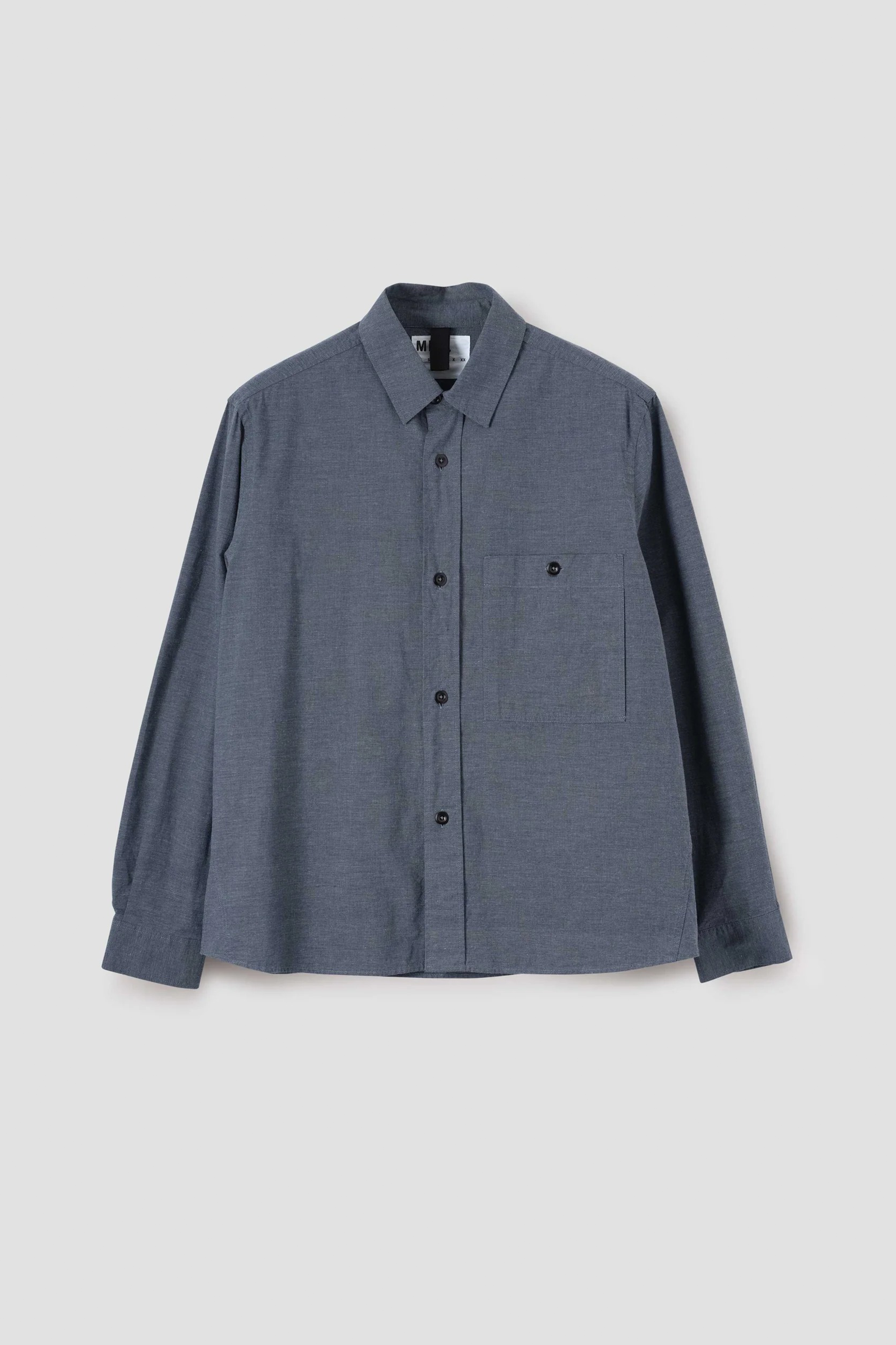 Overall Shirt Dry Cotton End On End Uniform Blue_4
