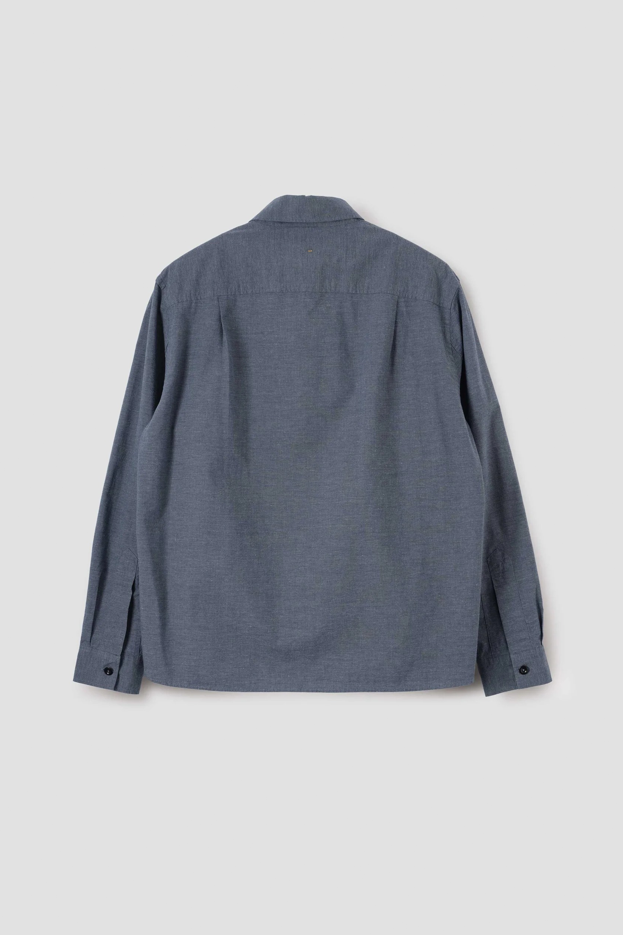 Overall Shirt Dry Cotton End On End Uniform Blue_5