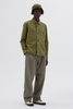 SPORTIVO STORE_Overall Shirt Washed Cotton Poplin Khaki Green_3
