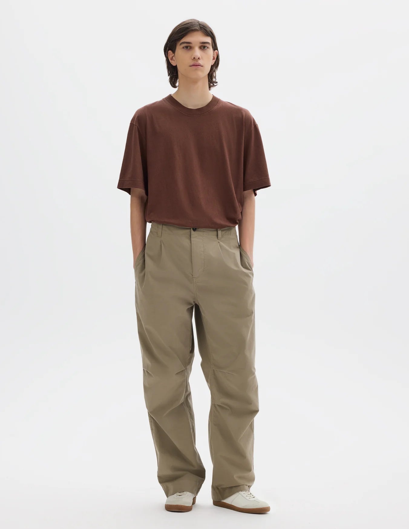 Parachute Trouser Crisp Cotton Poplin Mouse