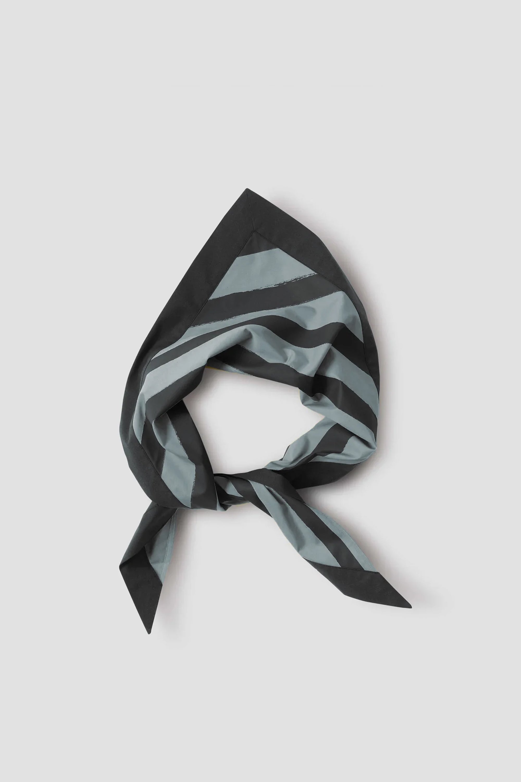 Printed Woven Scout Scarf Compact Cotton Poplin Fog