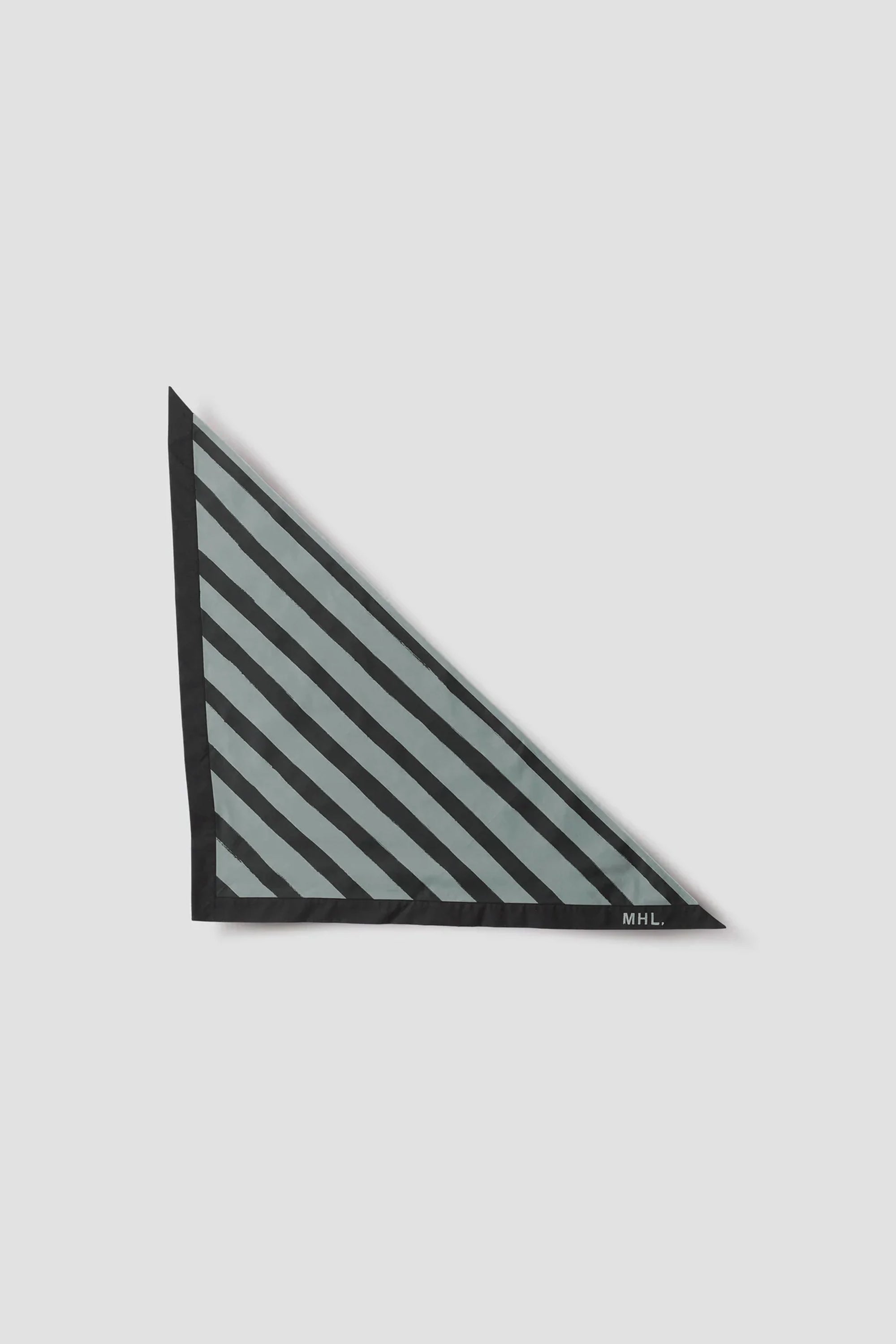 Printed Woven Scout Scarf Compact Cotton Poplin Fog