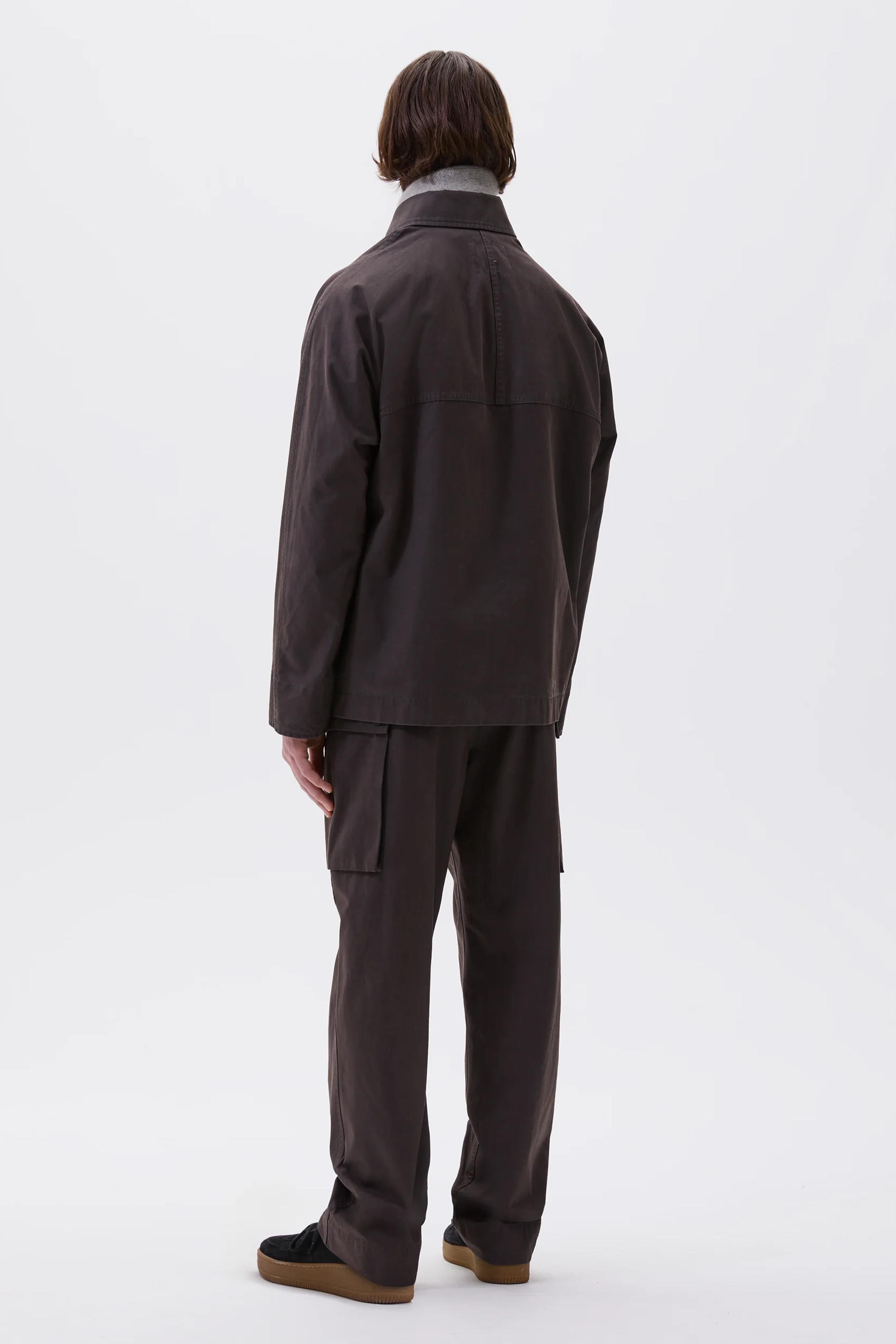 Raglan Jacket Plain Cotton Drill Ebony