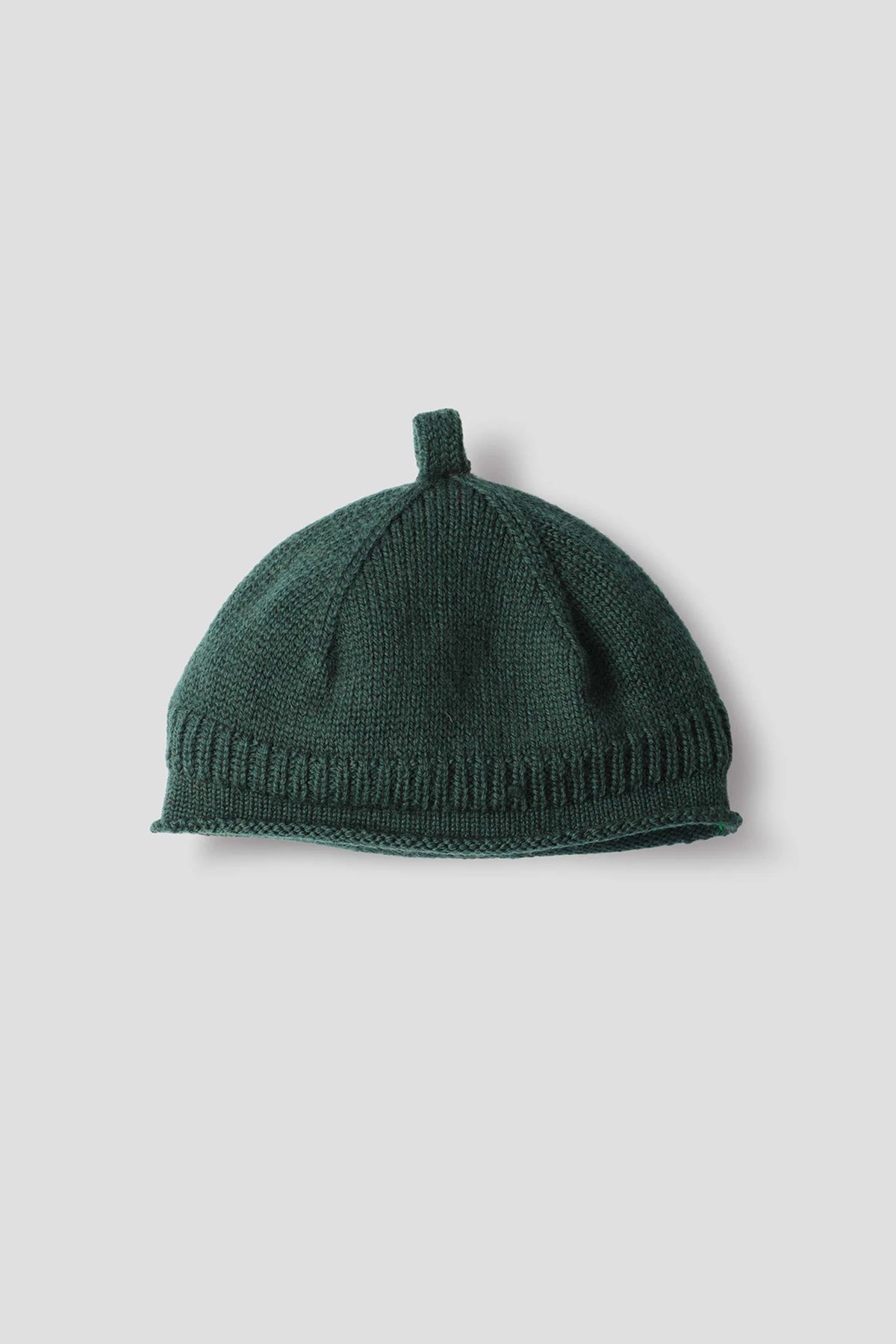 Rolled Hem Beanie British Merino Storm
