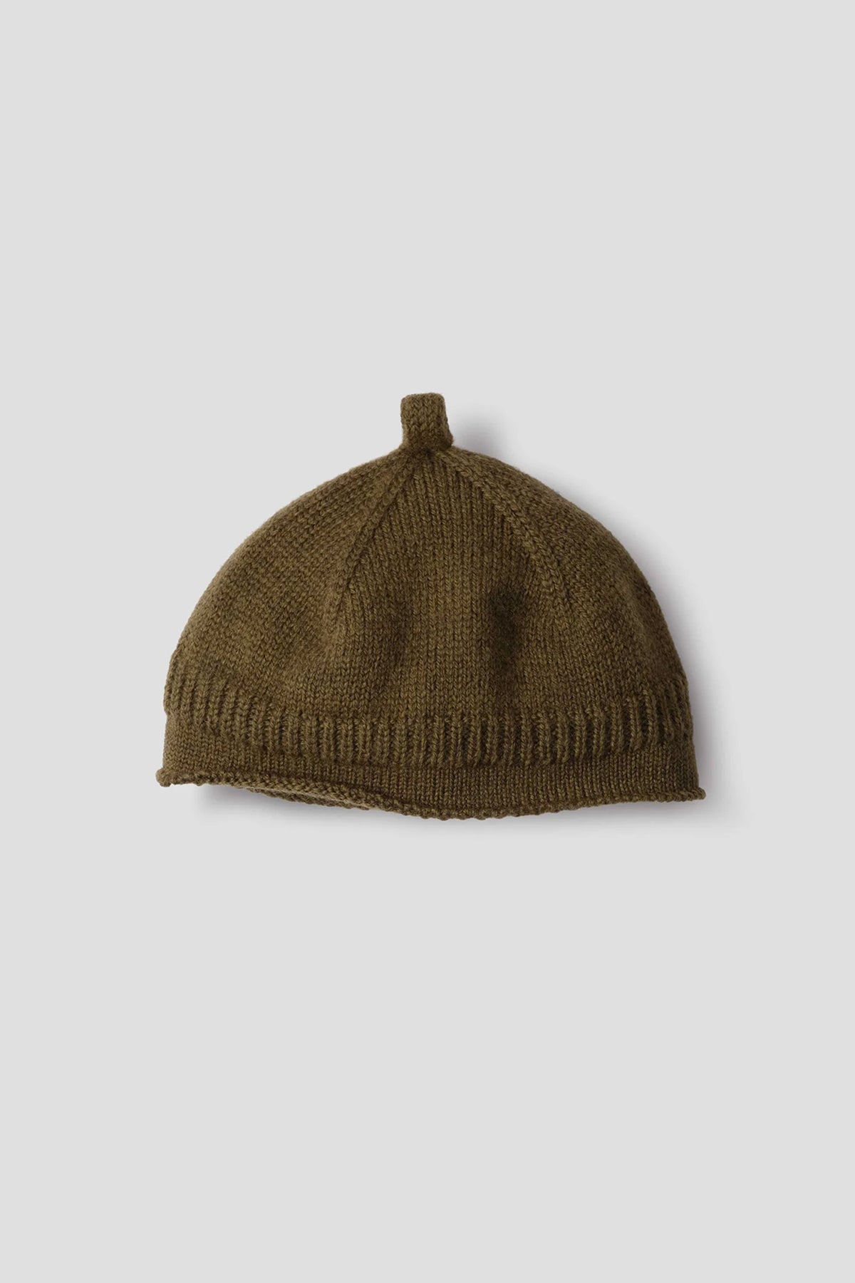 Rolled Hem Beanie British Merino Thicket_2