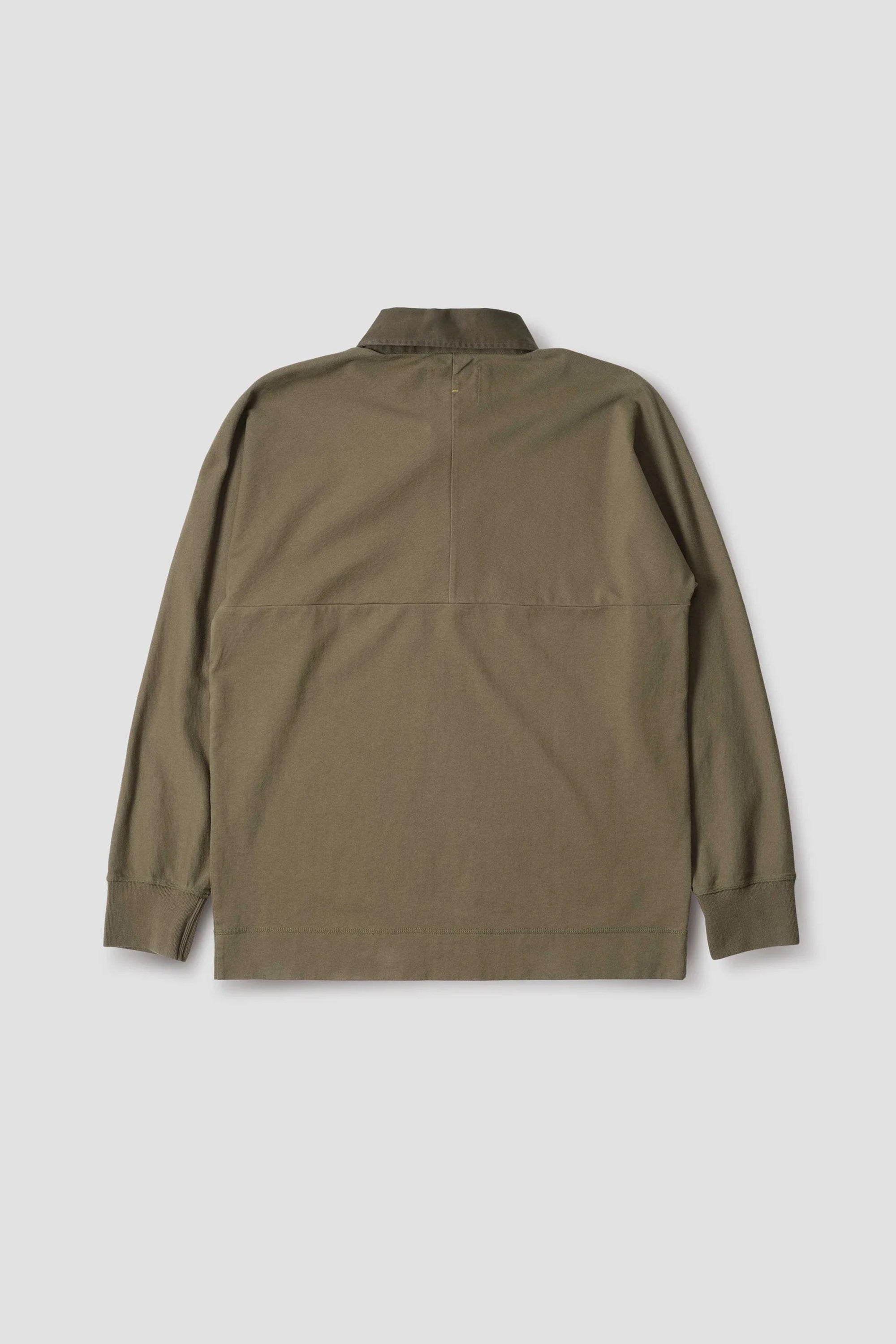 Rugby Shirt Matte Jersey Khaki Green/ Black Green_5