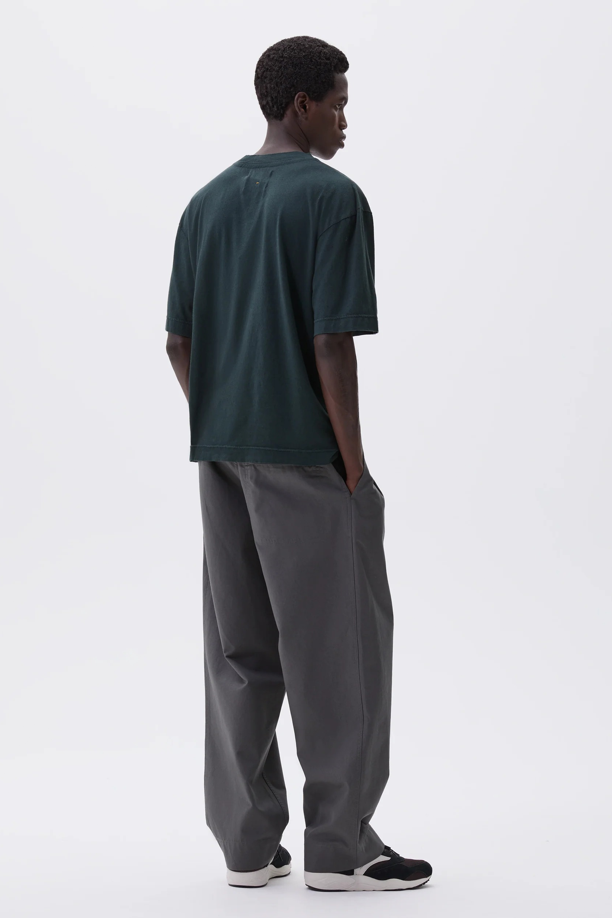 Simple T-Shirt Organic Cotton Linen Jersey Algae