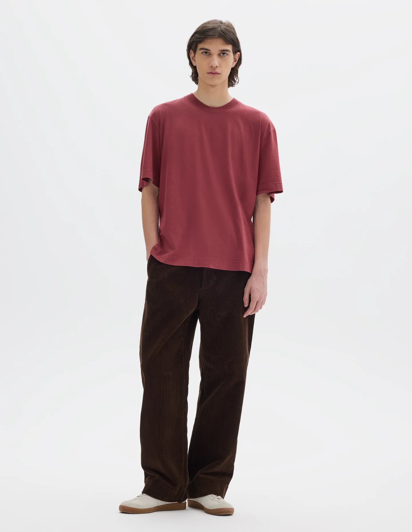 Simple T-Shirt Organic Cotton Linen Jersey Berry