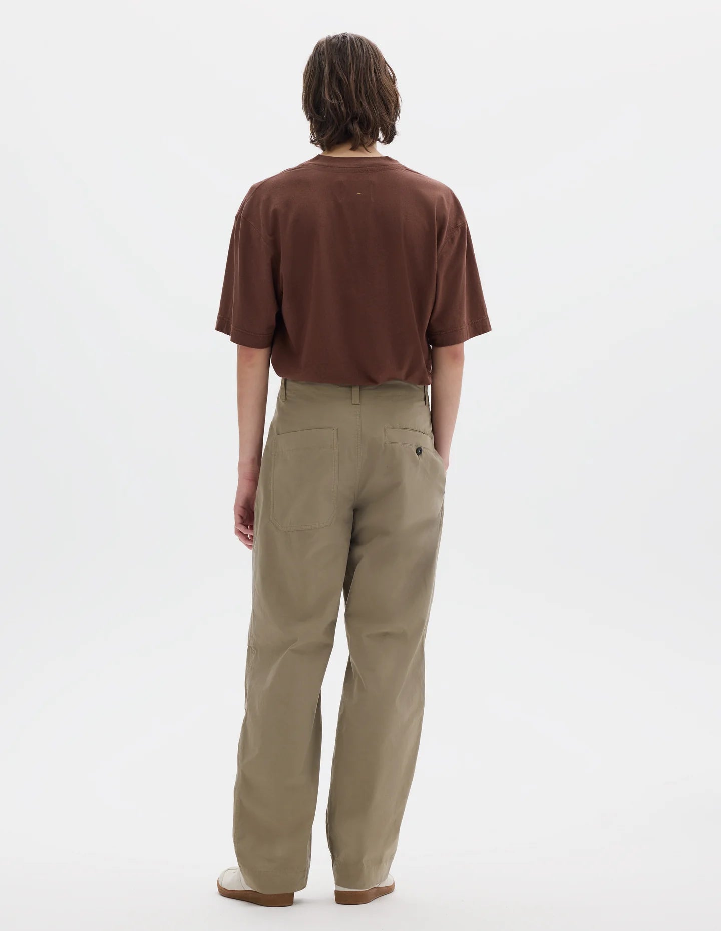 Simple T-Shirt Organic Cotton Linen Jersey Chestnut