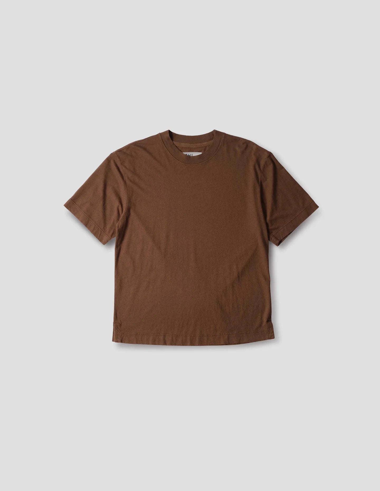 Simple T-Shirt Organic Cotton Linen Jersey Chestnut_4