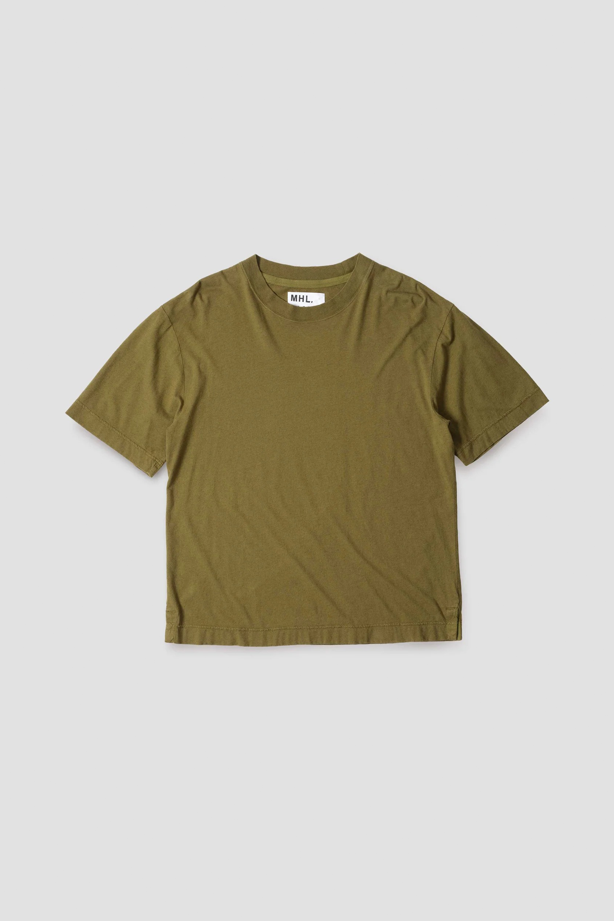 Simple T-Shirt Organic Cotton Linen Jersey Moss_4
