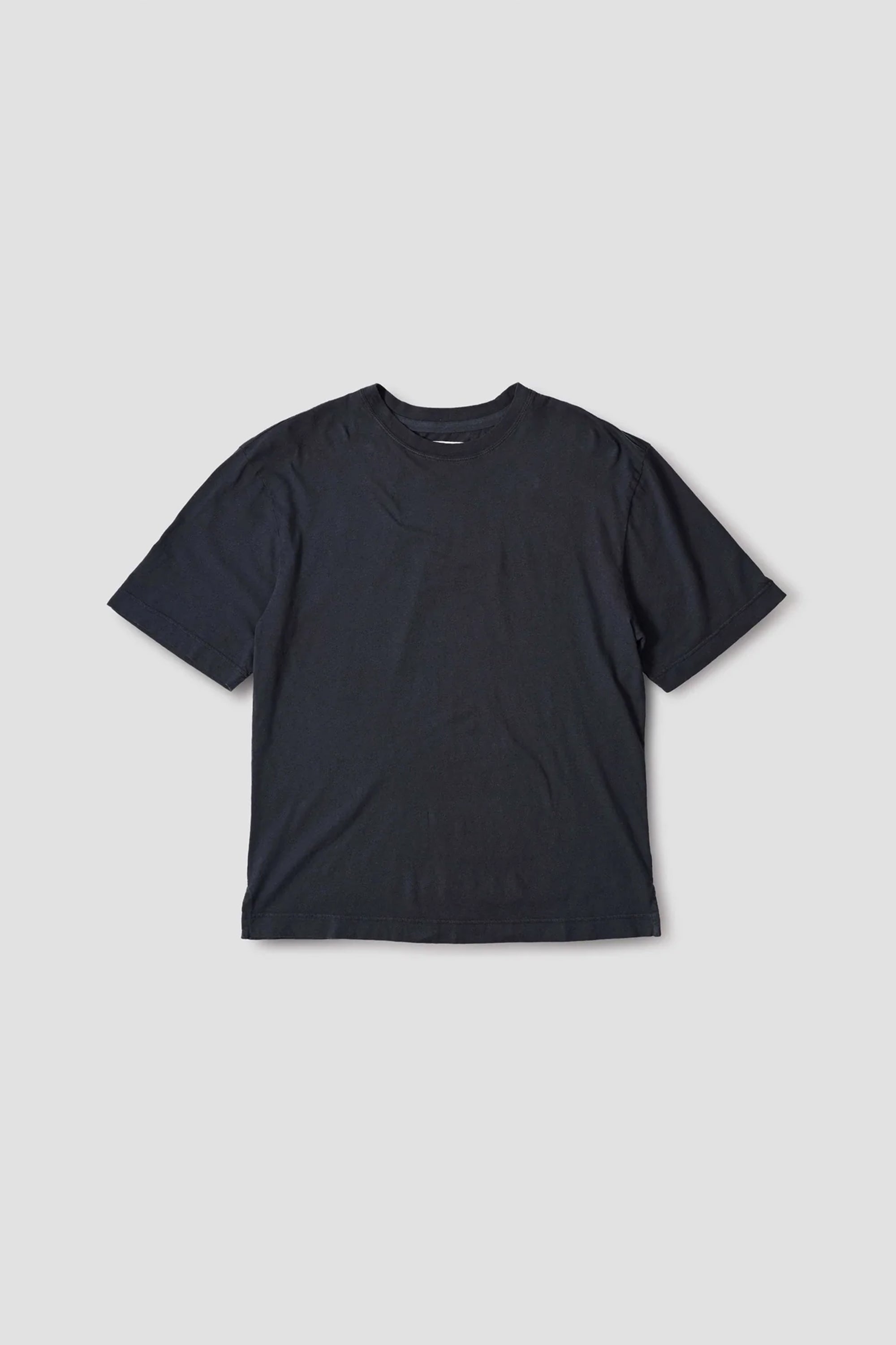 Simple T-Shirt Organic Cotton Linen Jersey Navy_4