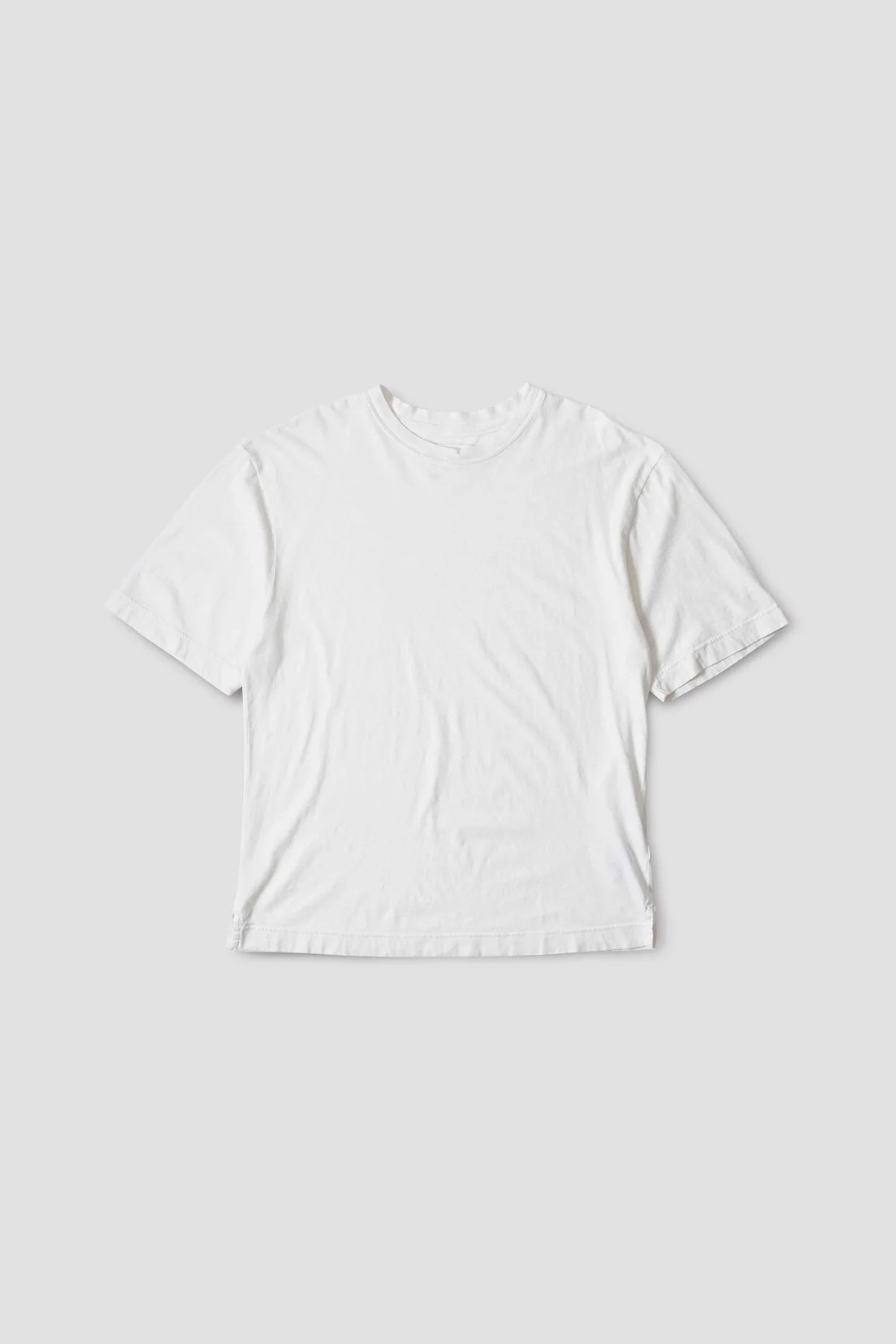 Simple T-Shirt Organic Cotton Linen Jersey White_4