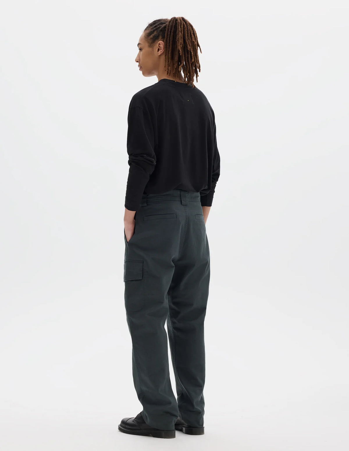 Single Pocket Cargo Trousers Soft Cotton Drill Storm_2