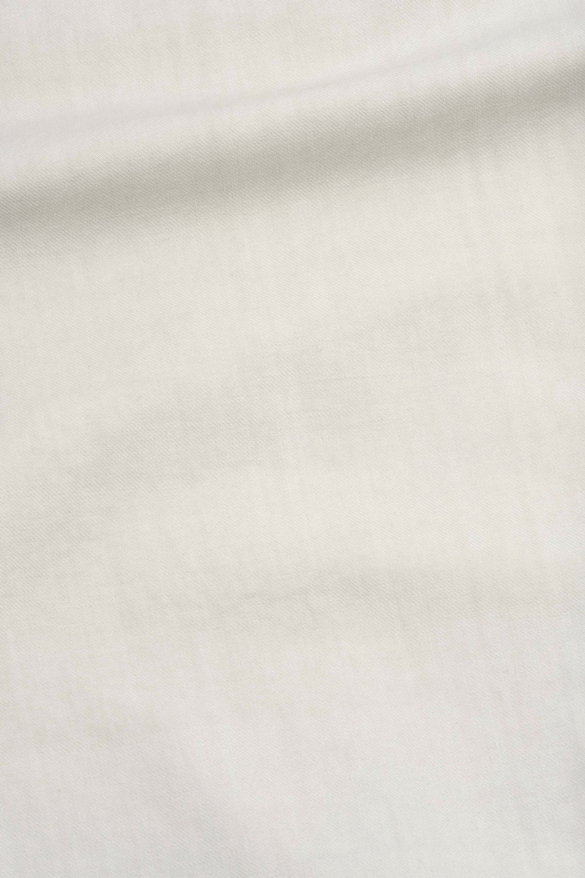 Sleeveless Overshirt Irregular Cotton Drill Chalk_6