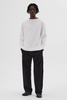 SPORTIVO STORE_Smock Neck T-Shirt Light Cotton Jersey Off White_3