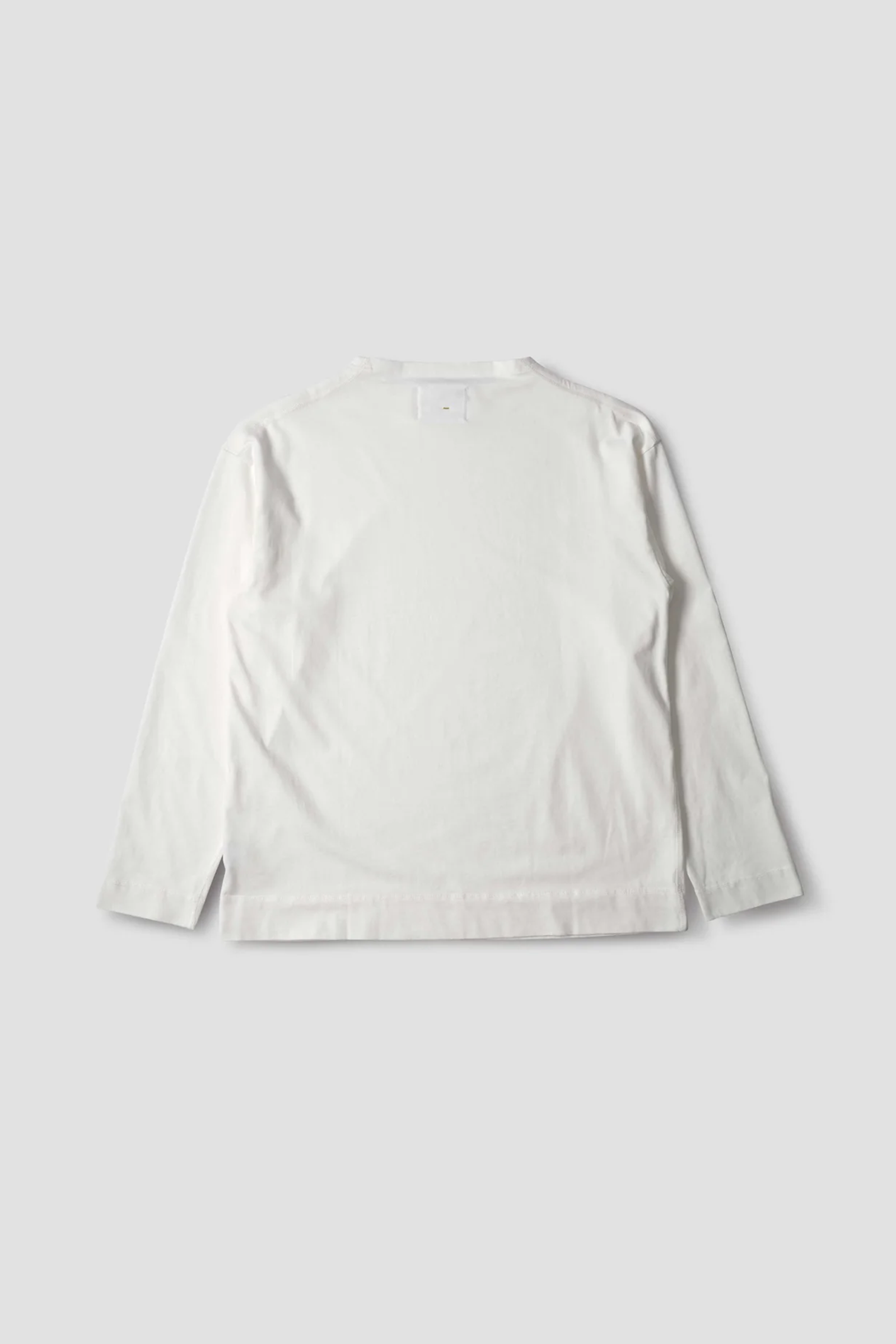 Smock Neck T-Shirt Light Cotton Jersey Off White_5