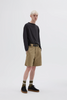 SPORTIVO STORE_Sport Shorts Irregular Cotton Drill Oat