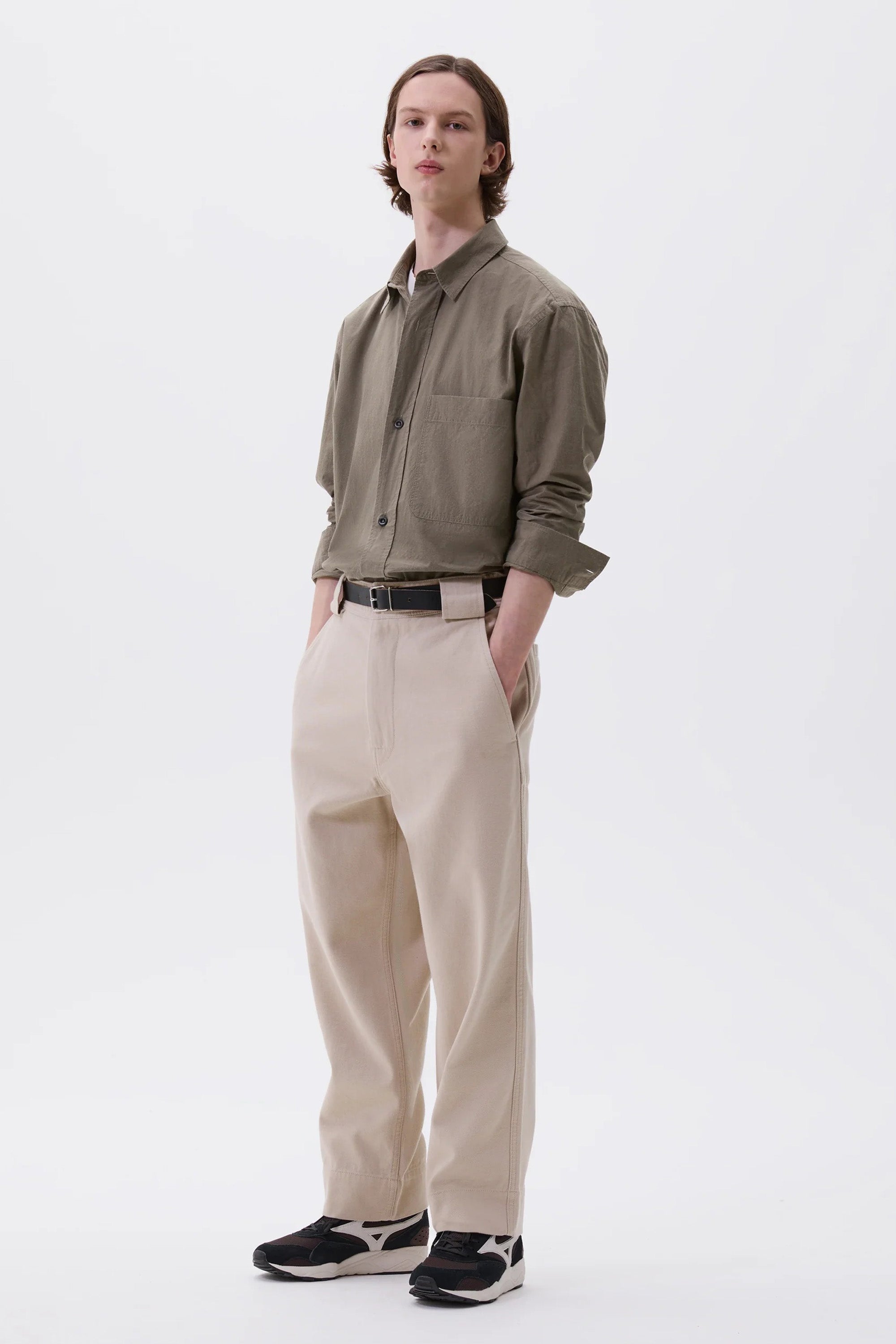 Sports Trousers Cotton Wool Drill Bone