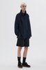SPORTIVO STORE_Stand Collar Anorak Proofed Cotton Nylon Navy_3