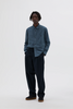 SPORTIVO STORE_Stitch Pleat Trouser Tough Cotton Twill Dark Ink_2