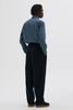 SPORTIVO STORE_Stitch Pleat Trouser Tough Cotton Twill Dark Ink_3