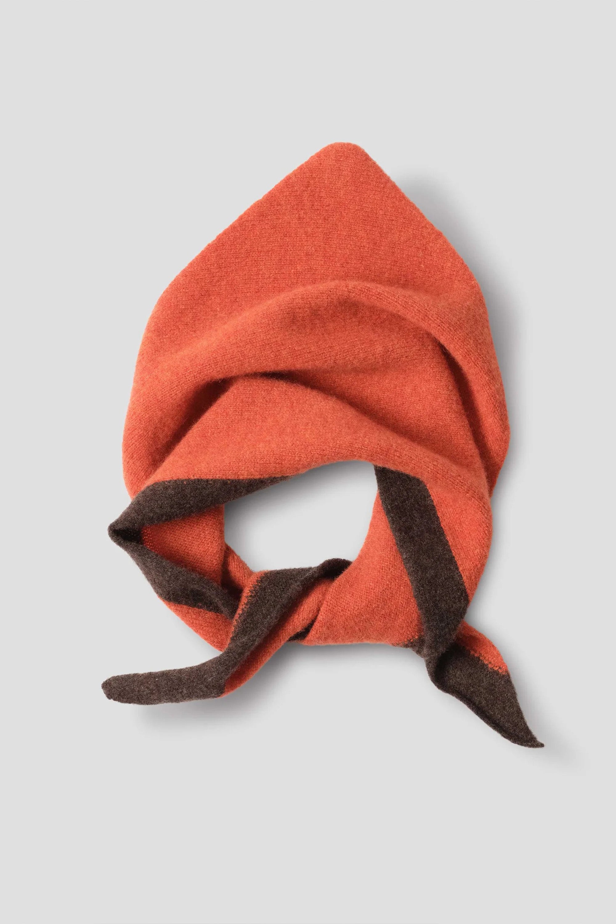 Tipped Scout Scarf Lambswool Ember/ Cocoa
