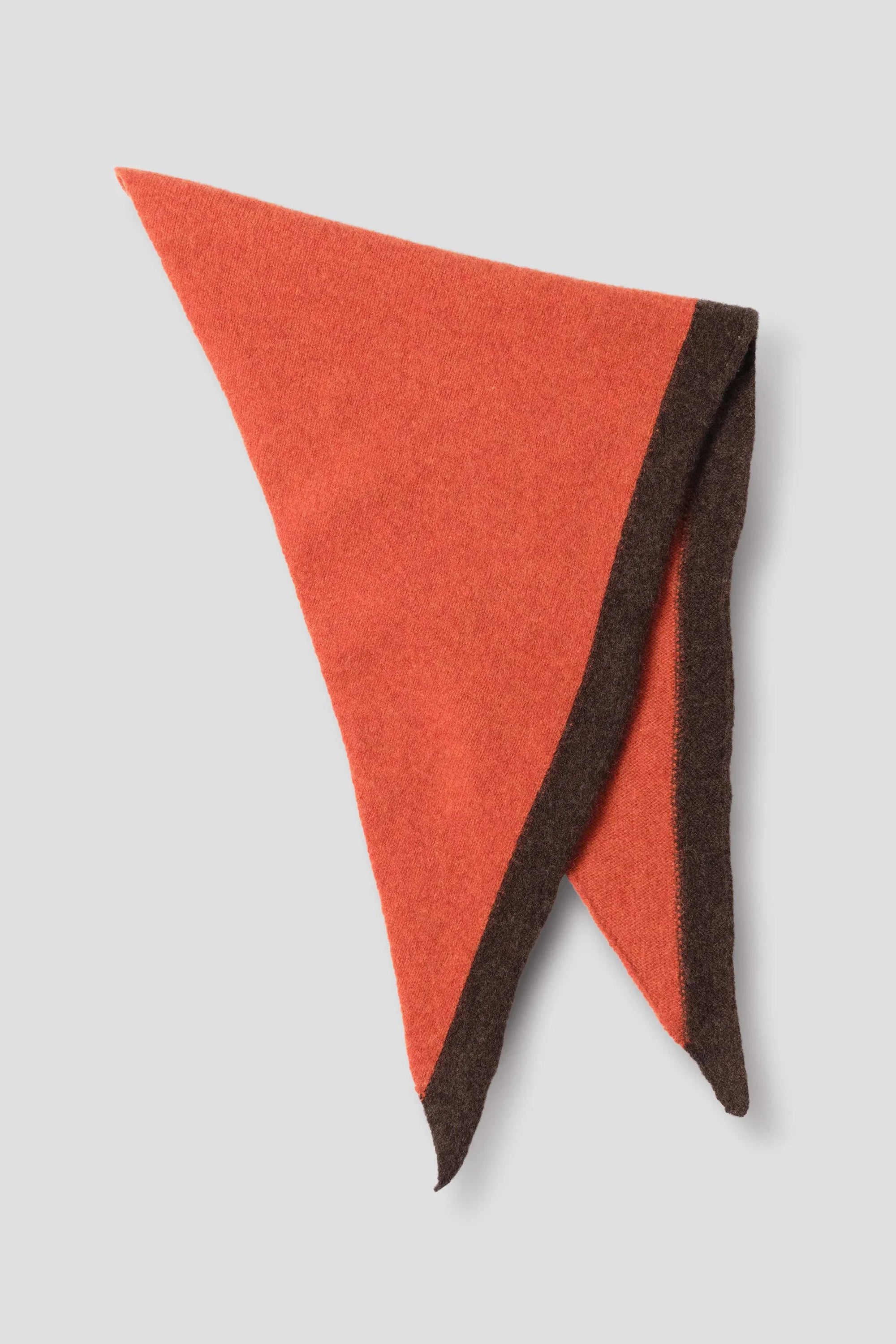 Tipped Scout Scarf Lambswool Ember/ Cocoa