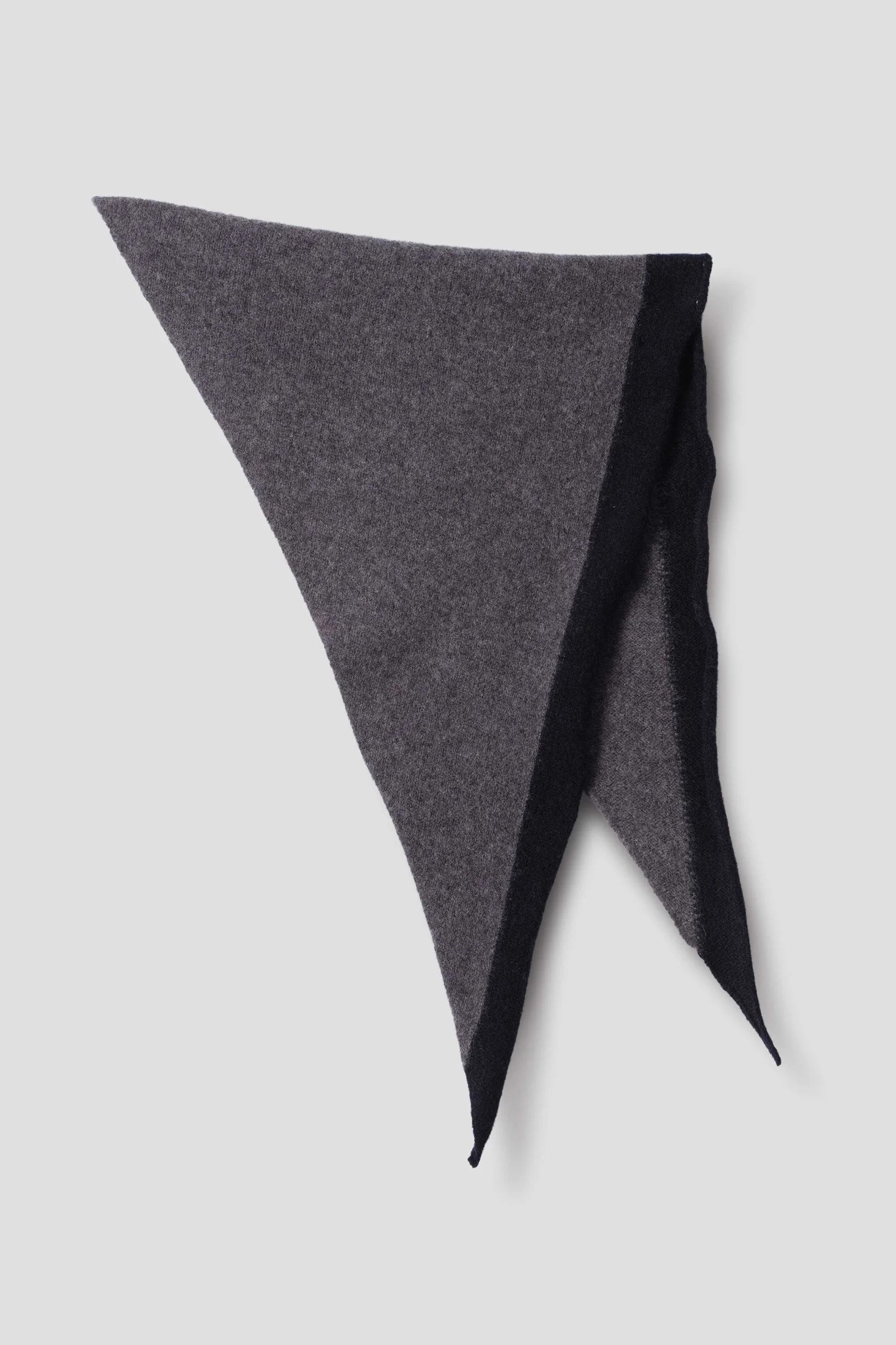 Tipped Scout Scarf Lambswool Grey/ Ink