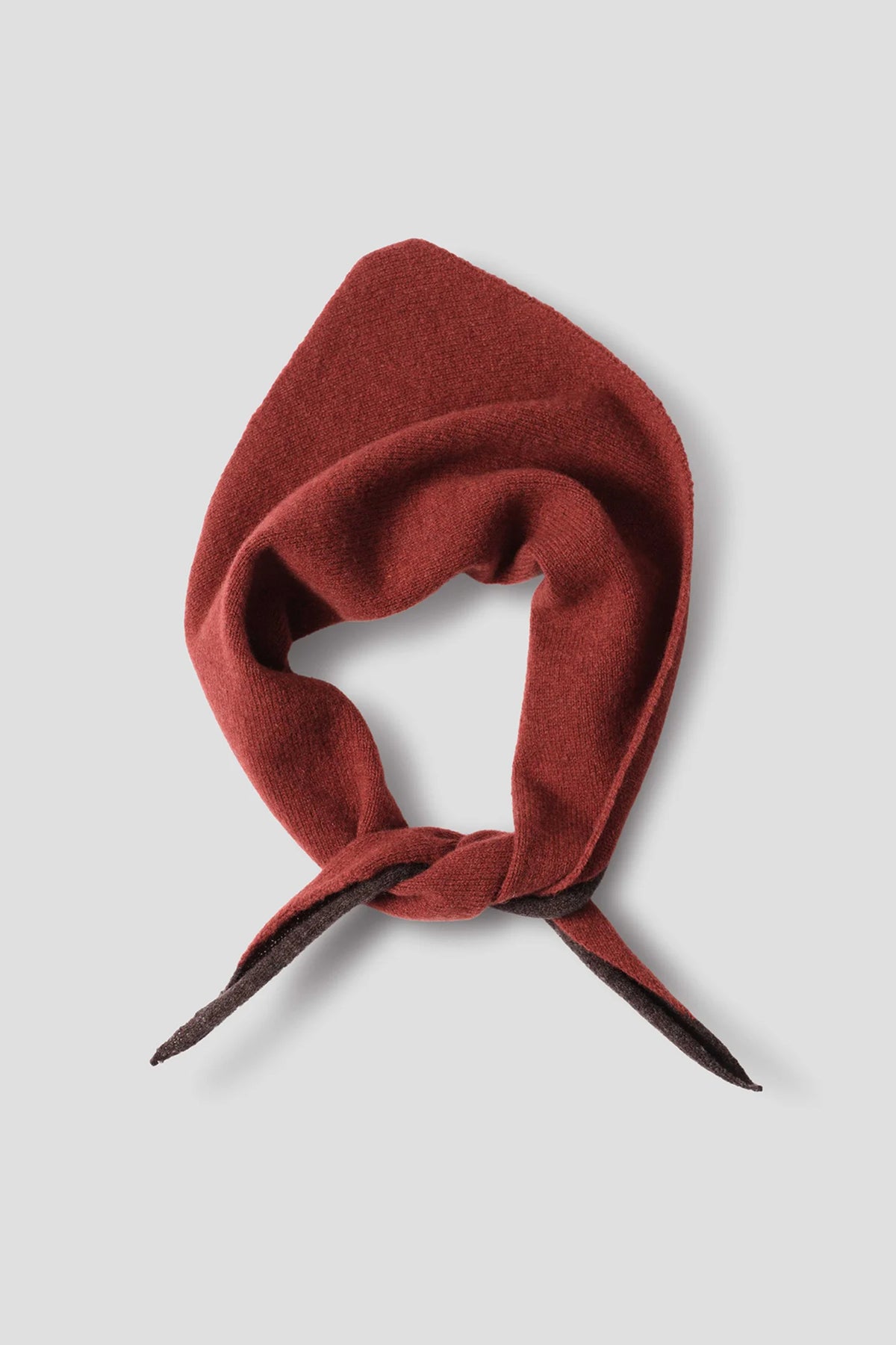 Tipped Scout Scarf Lambswool Sienna/ Mohagany_2