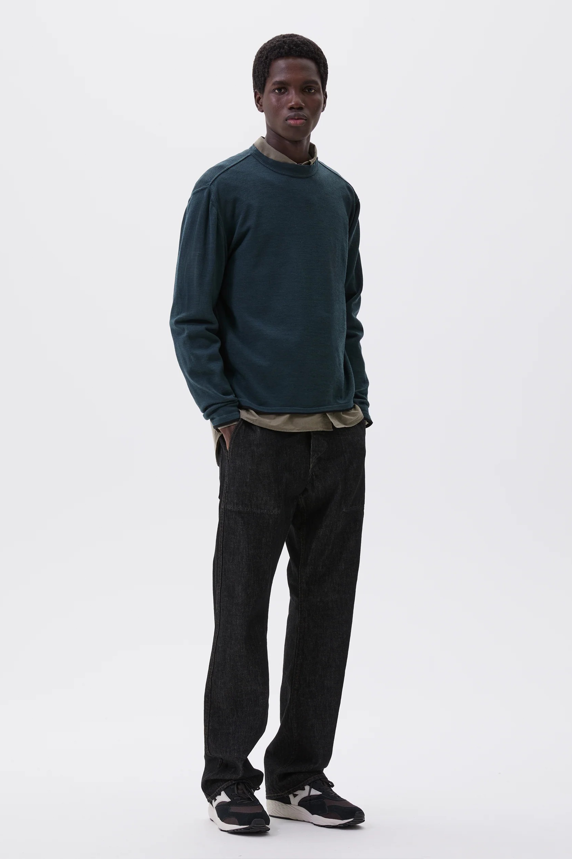 Tipped Thermal Fine Merino Wool Algae