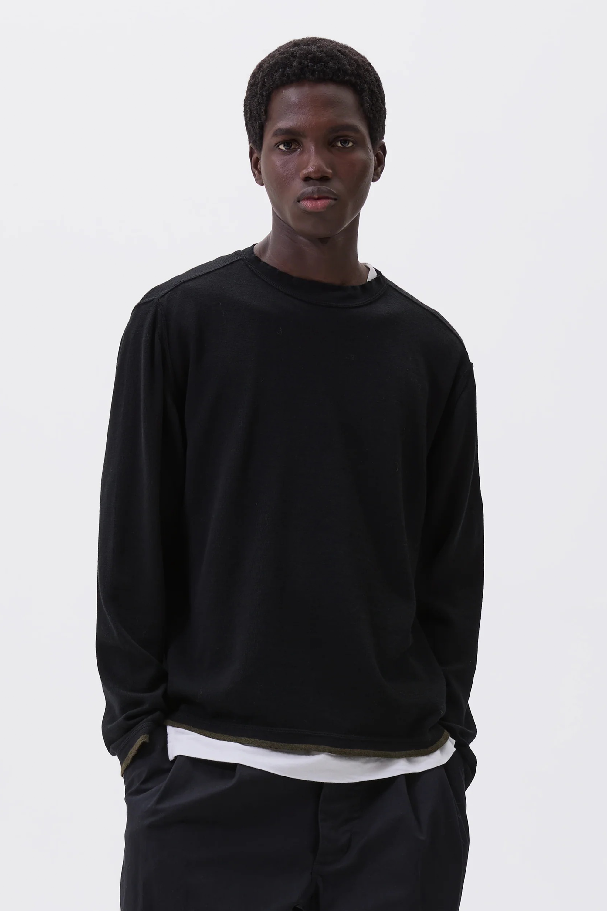 Tipped Thermal Fine Merino Wool Black