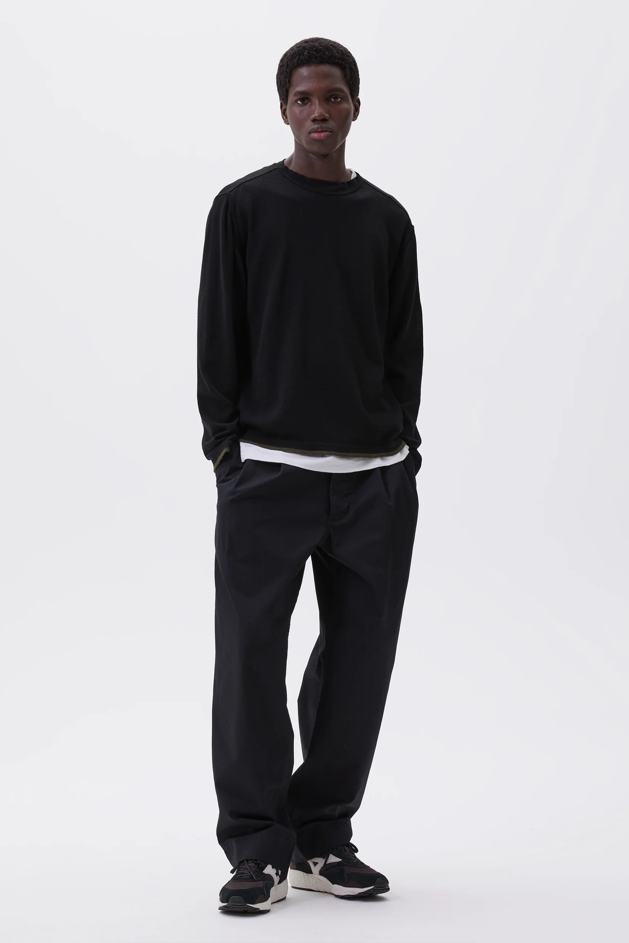 Tipped Thermal Fine Merino Wool Black