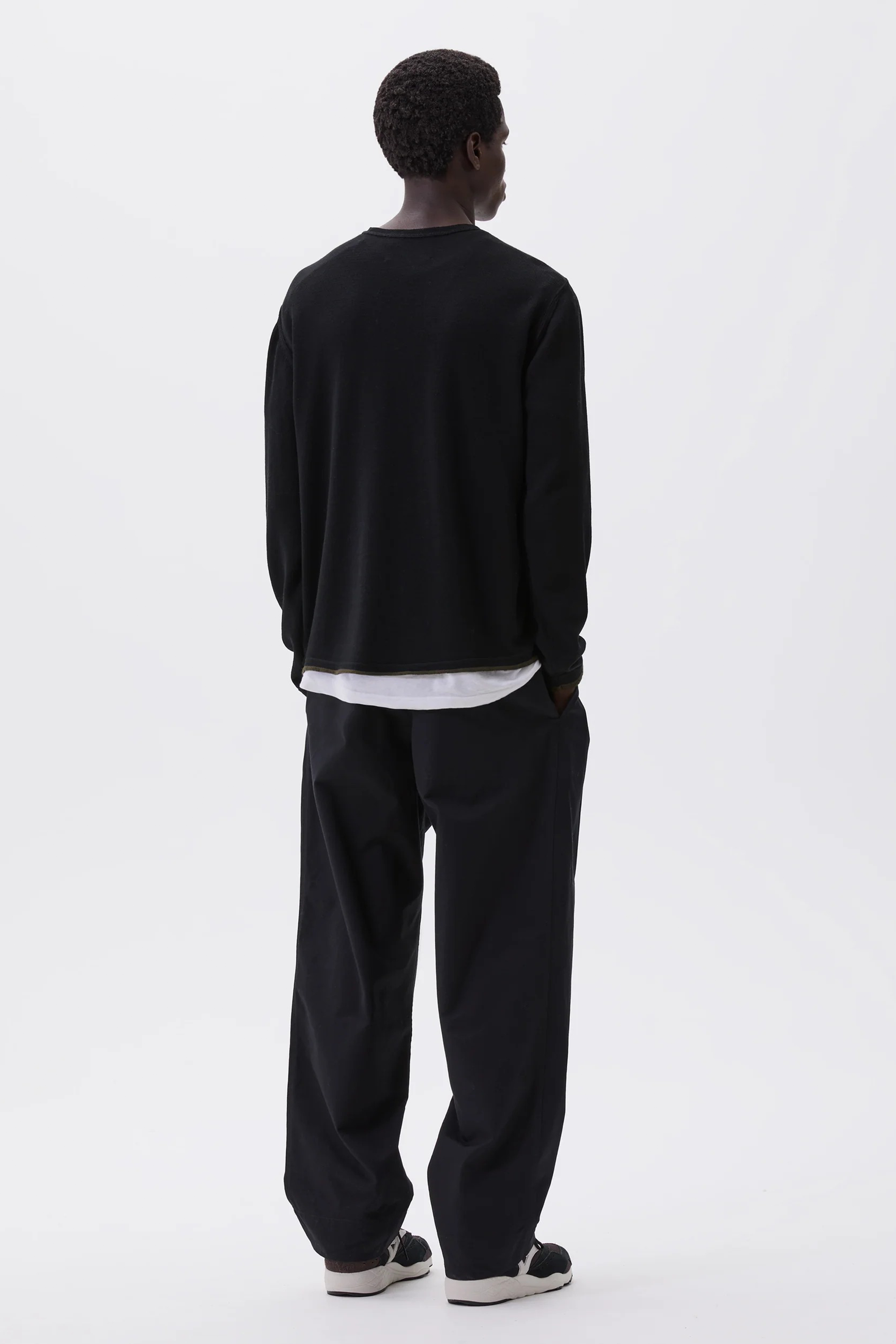 Tipped Thermal Fine Merino Wool Black