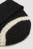 SPORTIVO STORE_Two Colour Beanie British Merino Black/Ecru_3
