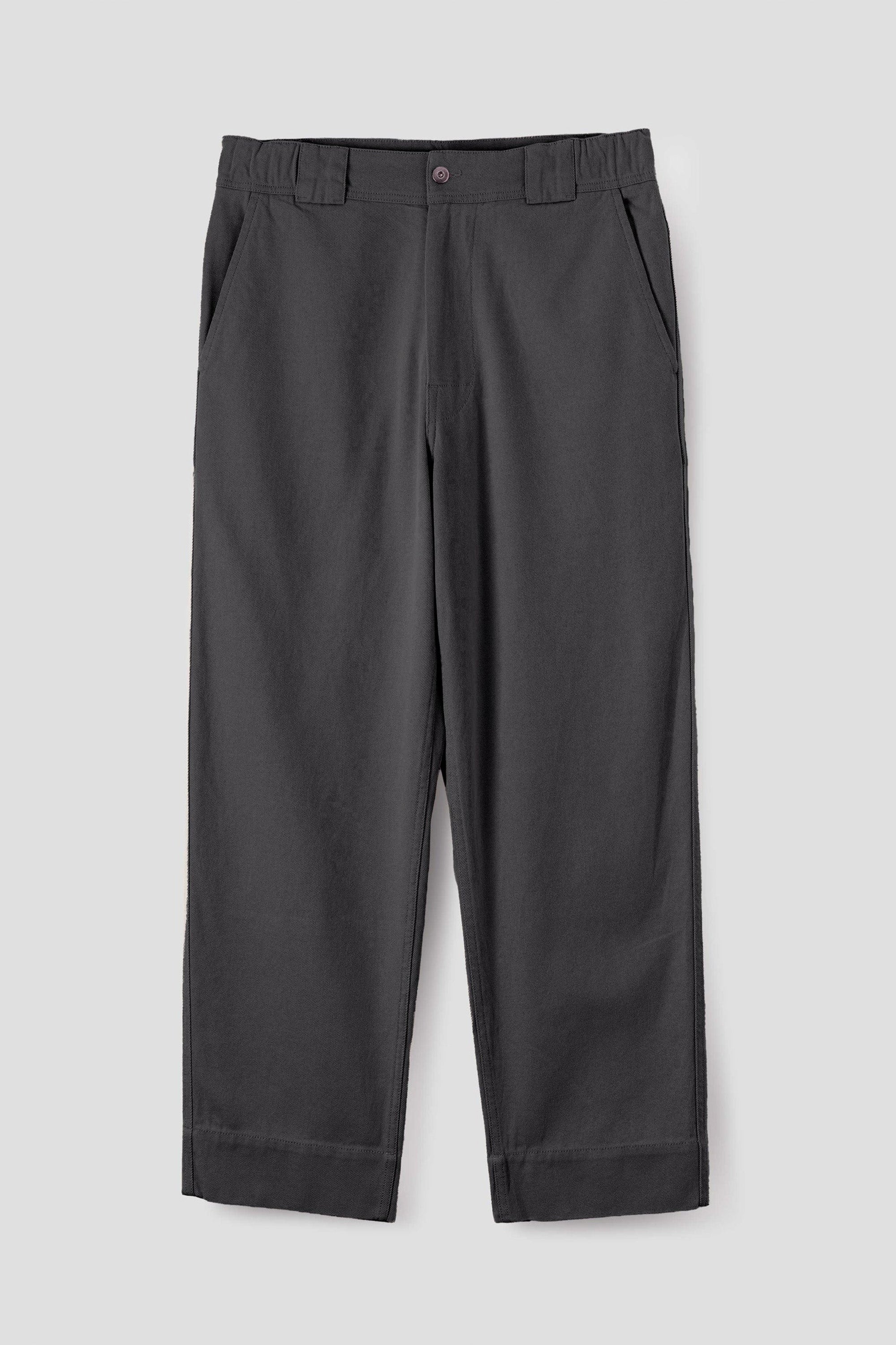 Sports Trousers Cotton Wool Drill Graphite_3