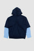 SPORTIVO STORE_Organic Cotton Hooded Sweatshirt Blue Kyanite