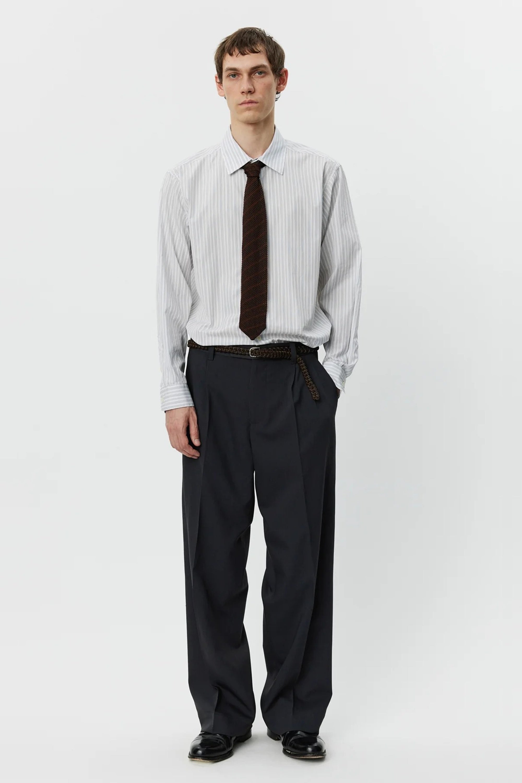 Classic Trousers Dark Grey Wool_1