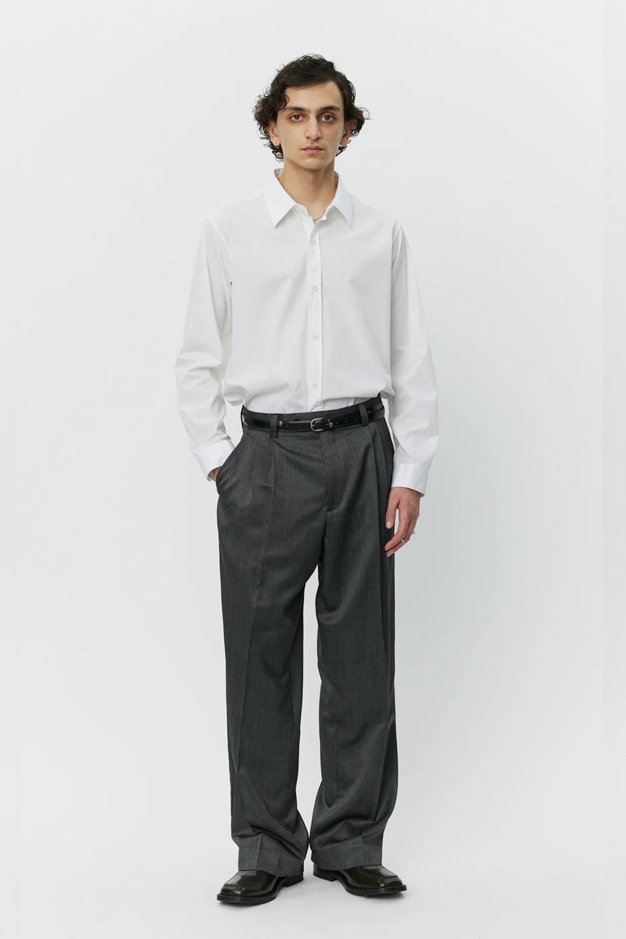 Classic Trousers Fine Silver Stripe_1