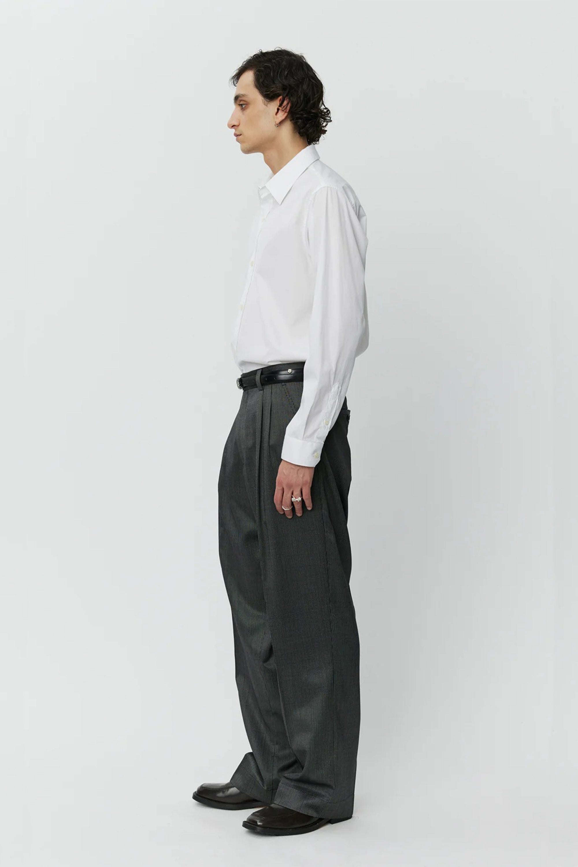 Classic Trousers Fine Silver Stripe