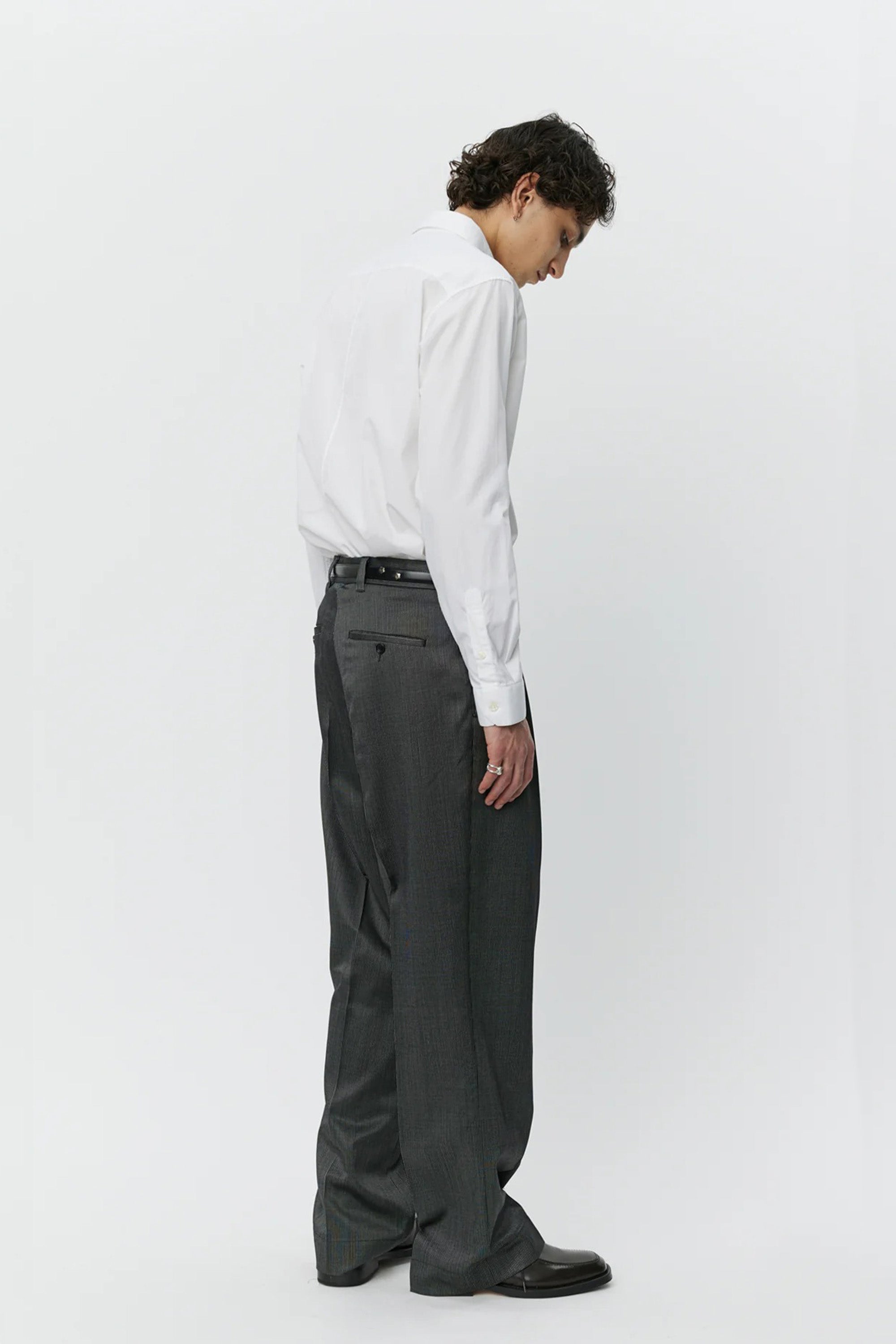 Classic Trousers Fine Silver Stripe